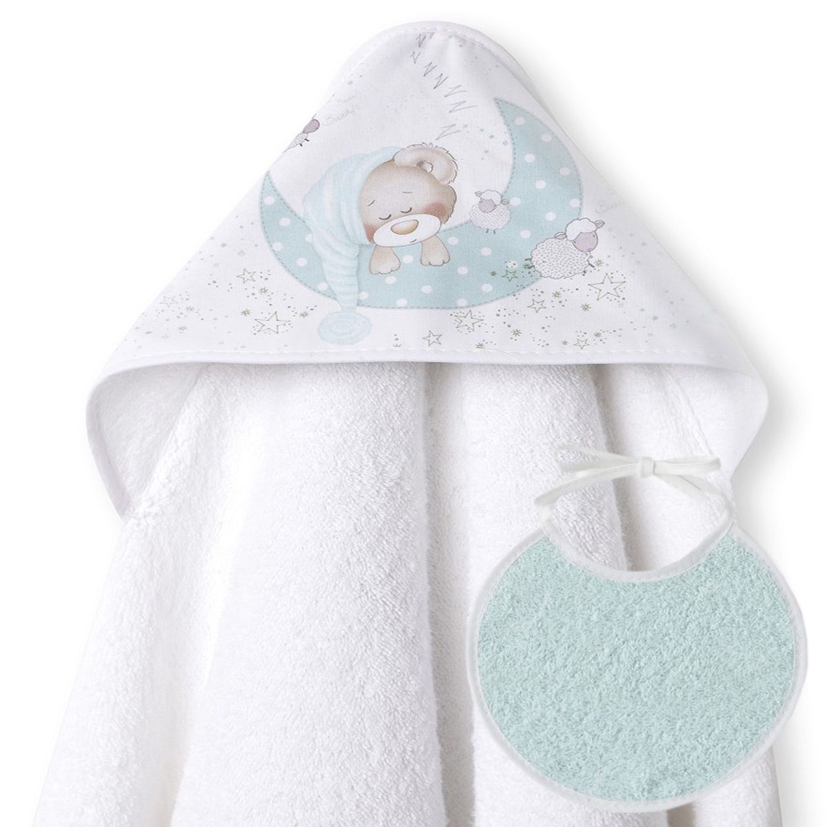Capa de Baño Osito+Babero Interbaby