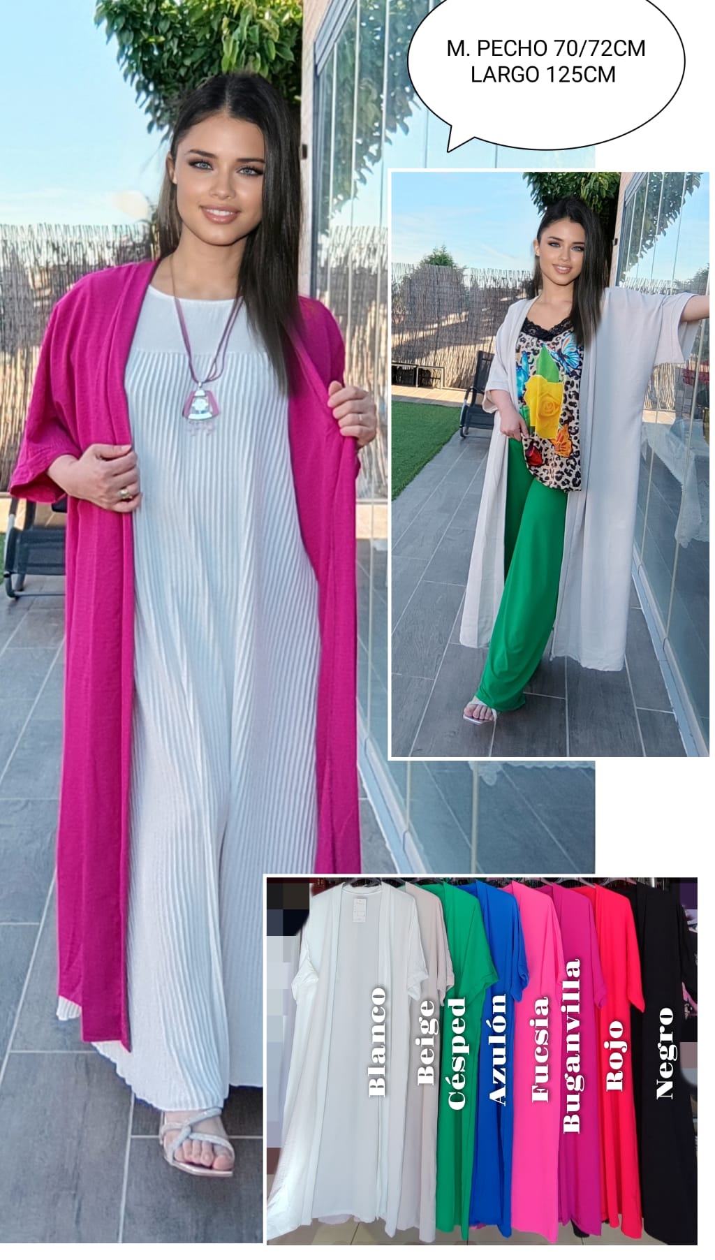 Chaqueta Kimono Talla grande
