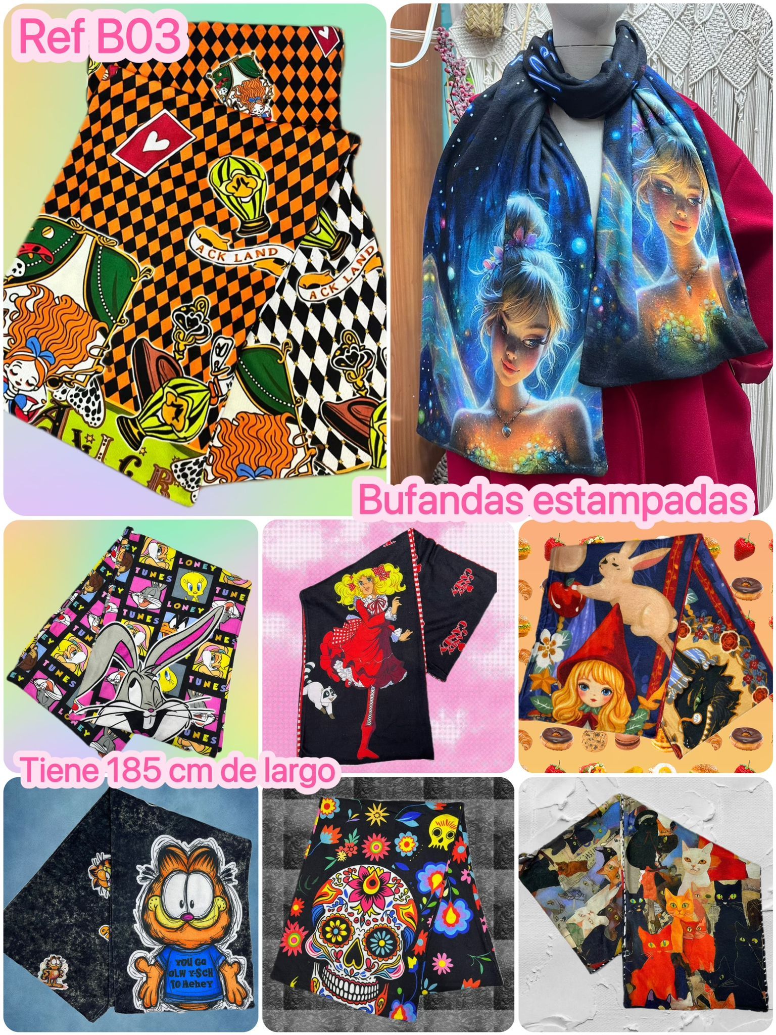 Bufandas Variadas Super Suaves