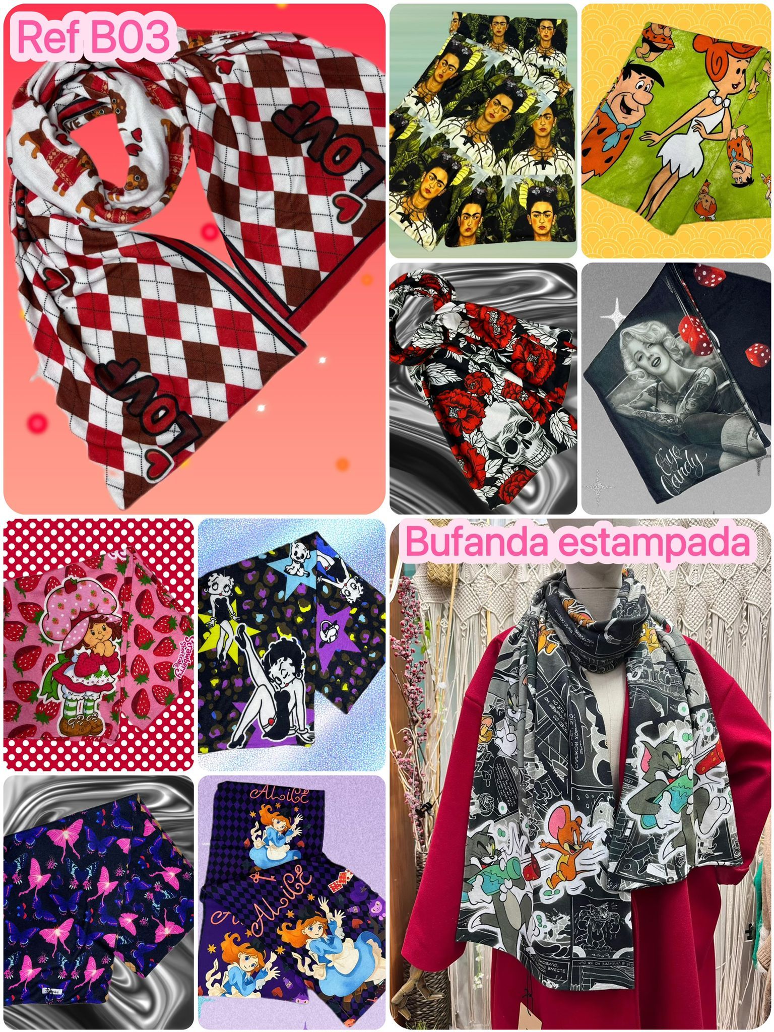 Bufandas Variadas Super Suaves