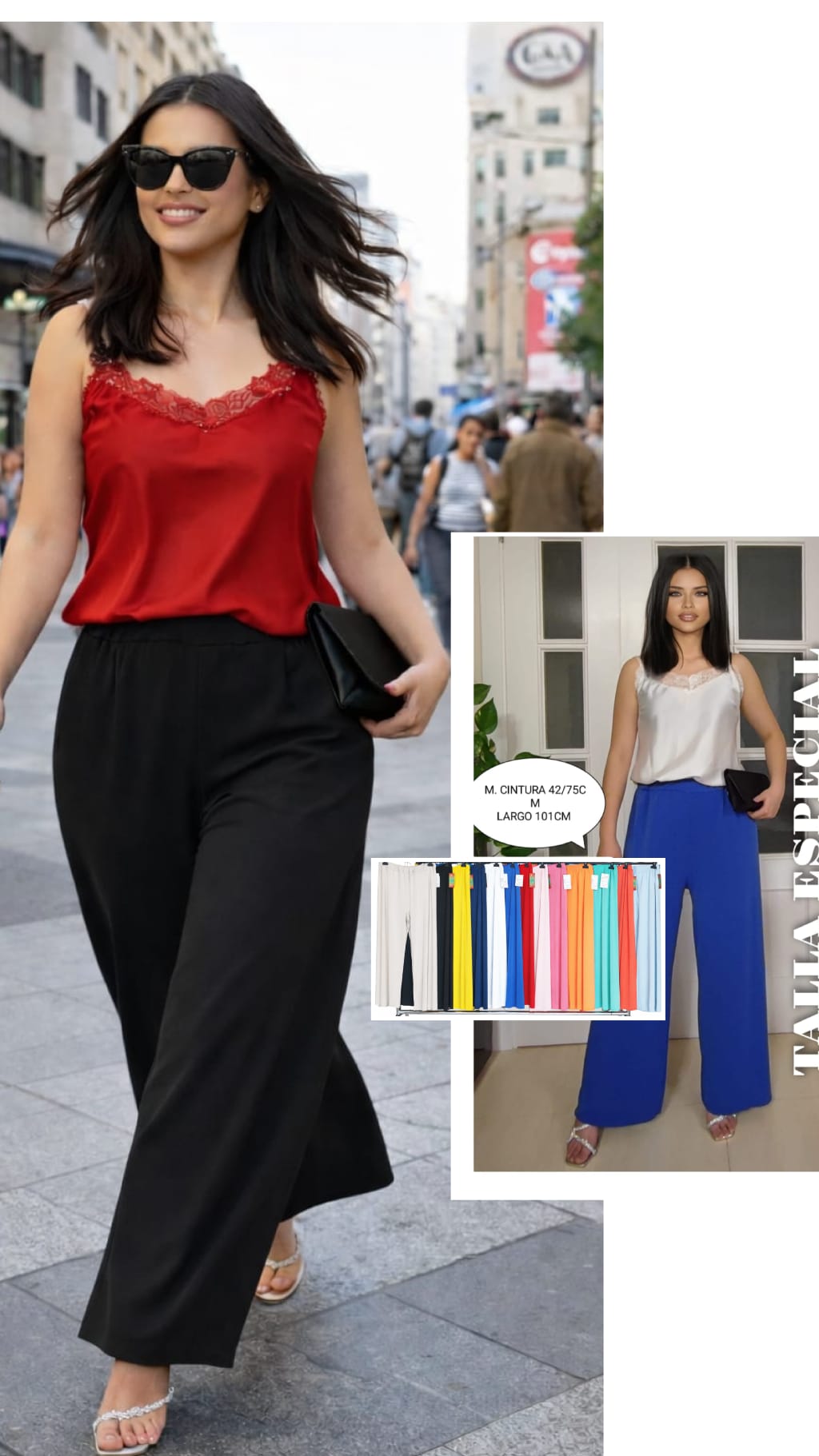 Pantalón Punto Seda Talla Grande Especial