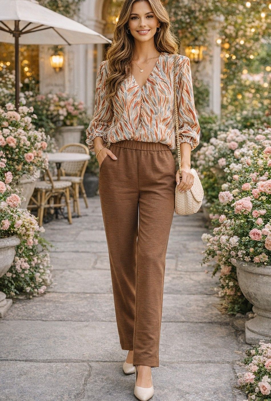 Pantalón Tejido Bomba Mujer Talla Grande