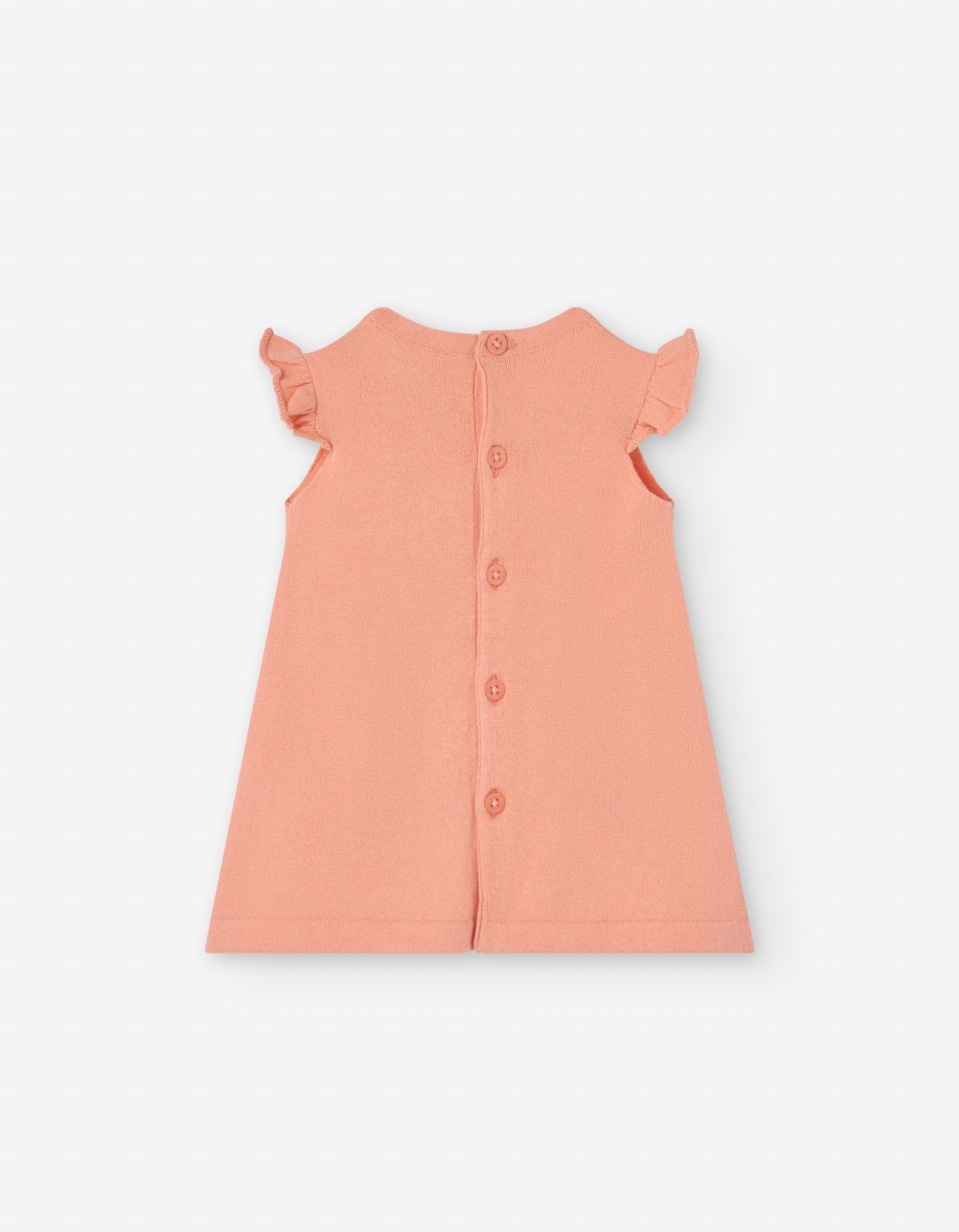 Vestido de Punto Naranja De Losan Para Bebé - Imagen 2