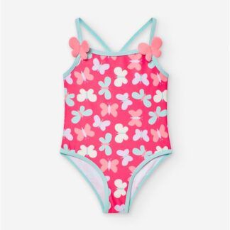 Bañador Bebe Losan Mariposa Fucsia