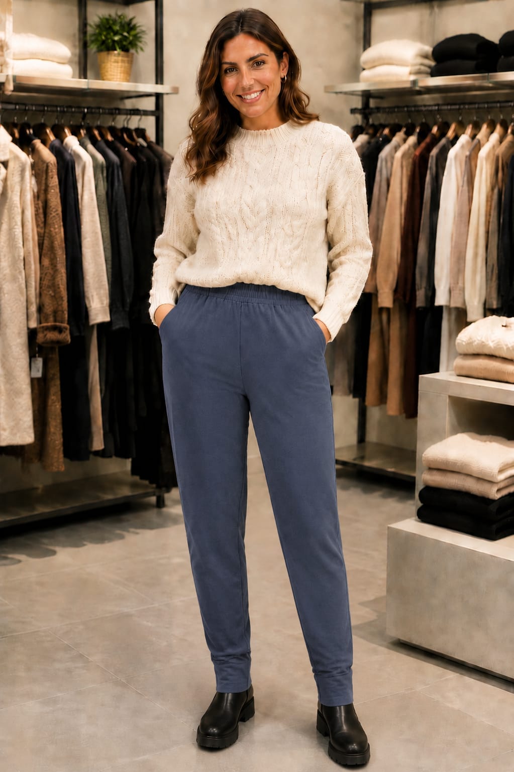 Pantalón Gomas Pankiev Mujer Talla Grande - Imagen 4