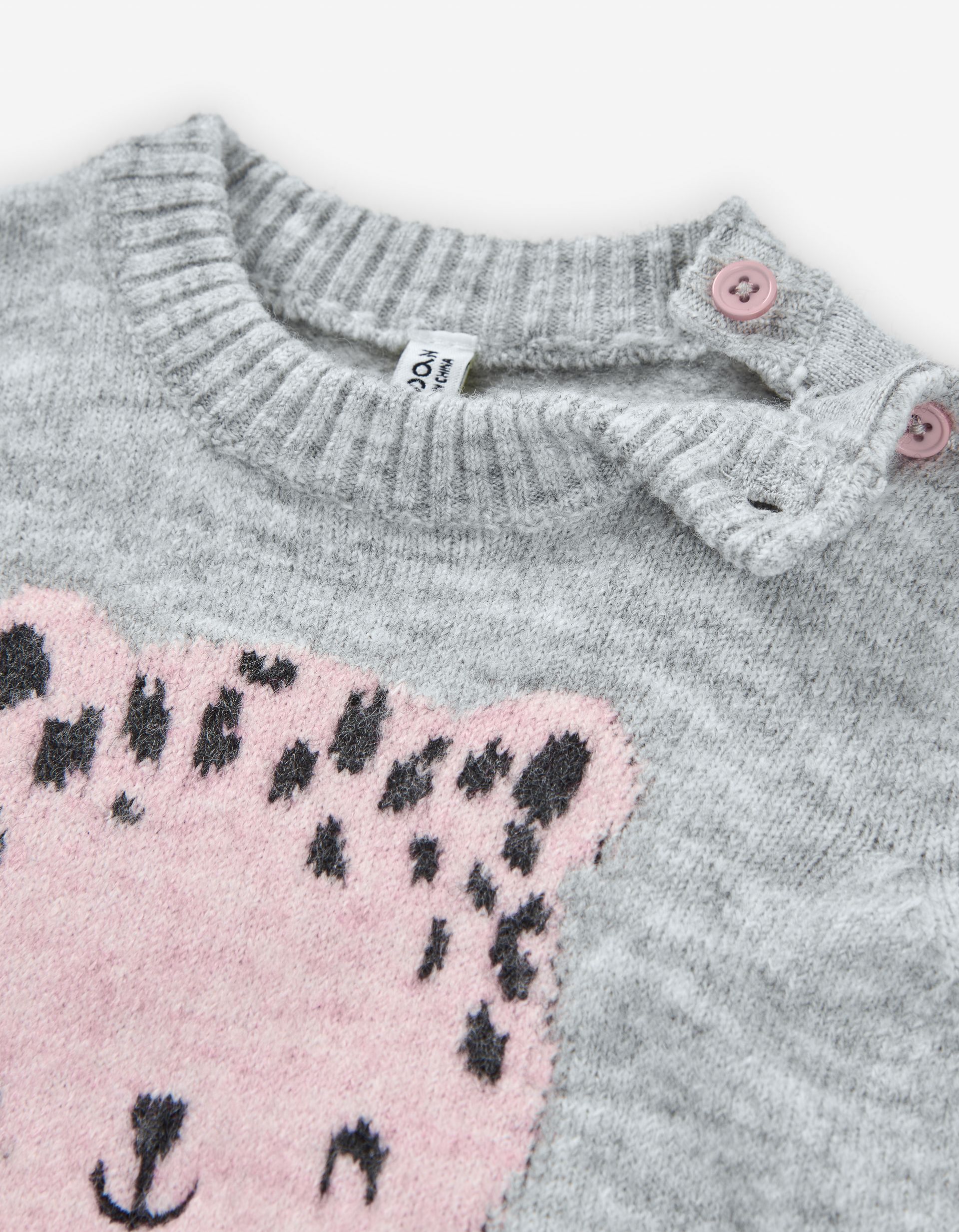 Jersey de bebé Losan gris con diseño animal - Imagen 3