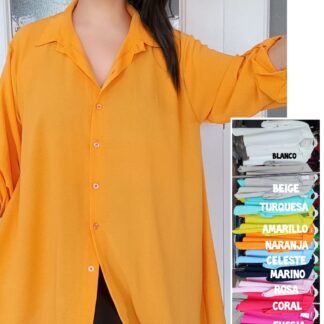 Camisa Básica Mujer Talla Grande Colores