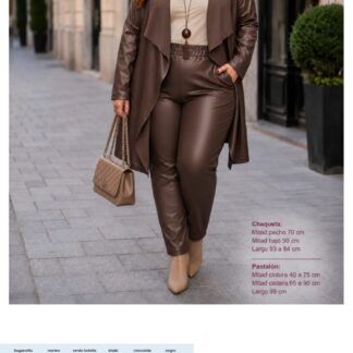 Chaqueta polipiel Mujer Talla Grande