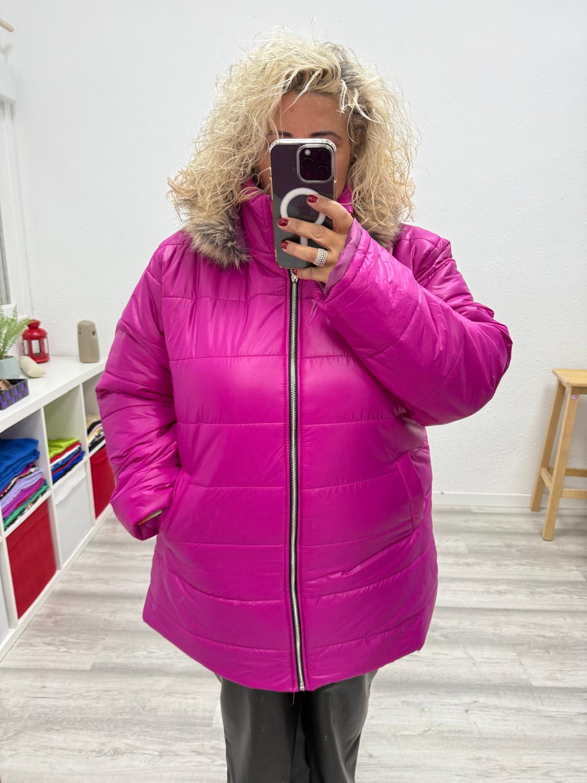 Abrigo Plumas Mujer Talla Grande - Imagen 3
