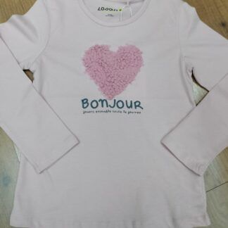 Camiseta Rosa Corazon Relieve Losan