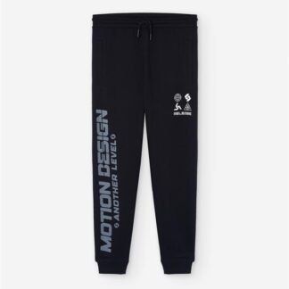 Pantalón Afelpado Niño Letras Losan Negro