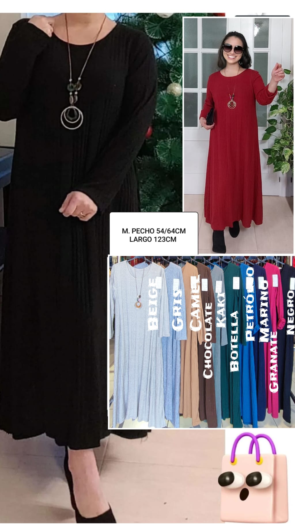 Vestido Punto Talla Grande