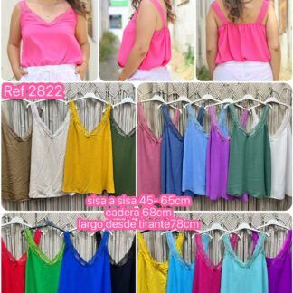 Blusa Lencera Tirante Ancho Talla Grande