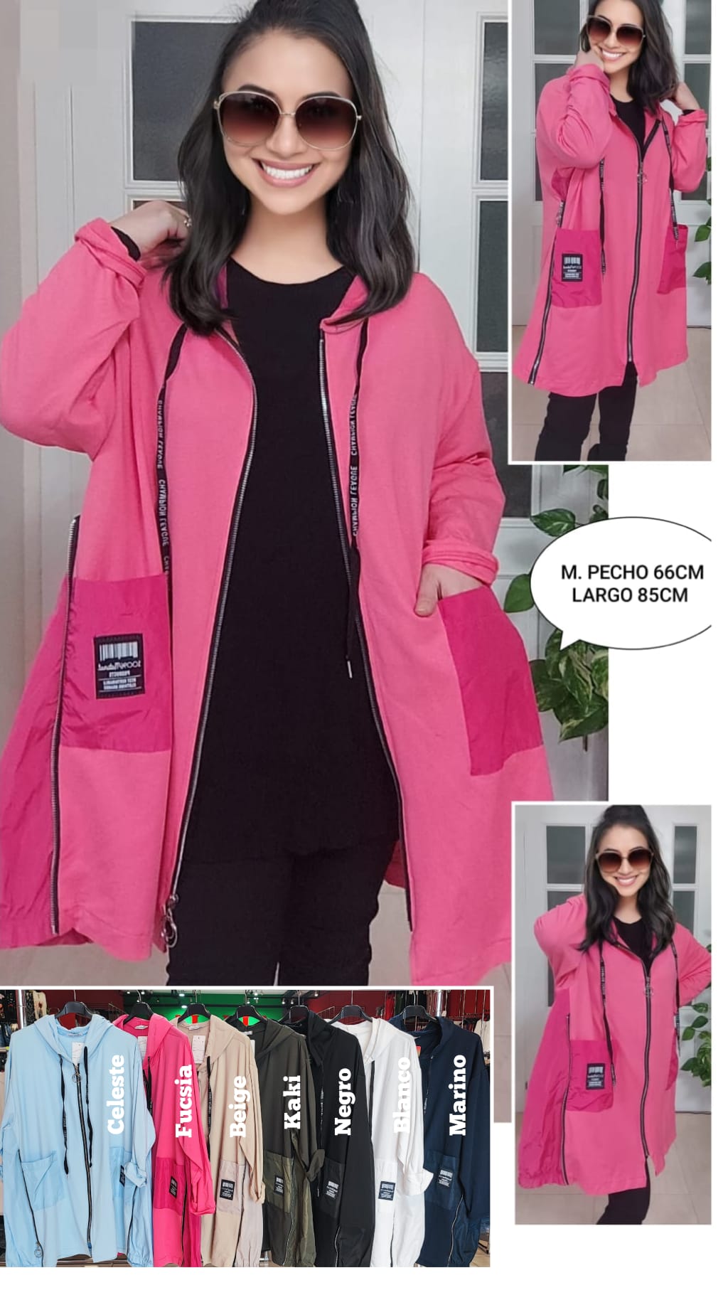 Chaqueta Casual Mujer talla Grande