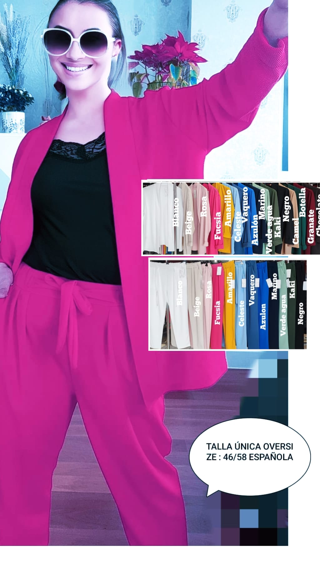 Conjunto Mujer Pique Talla grande - Imagen 4