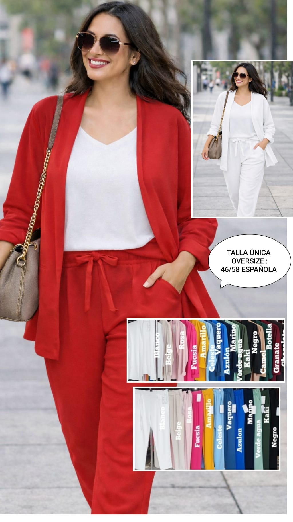 Conjunto Mujer Pique Talla grande