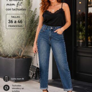 Pantalón Vaquero Tachelas Mujer Talla Grande