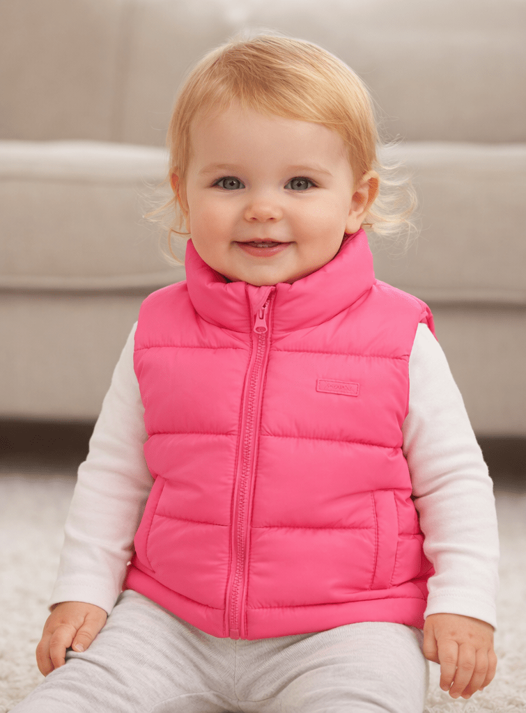 Chaleco Acolchado para Bebé Fucsia Losan