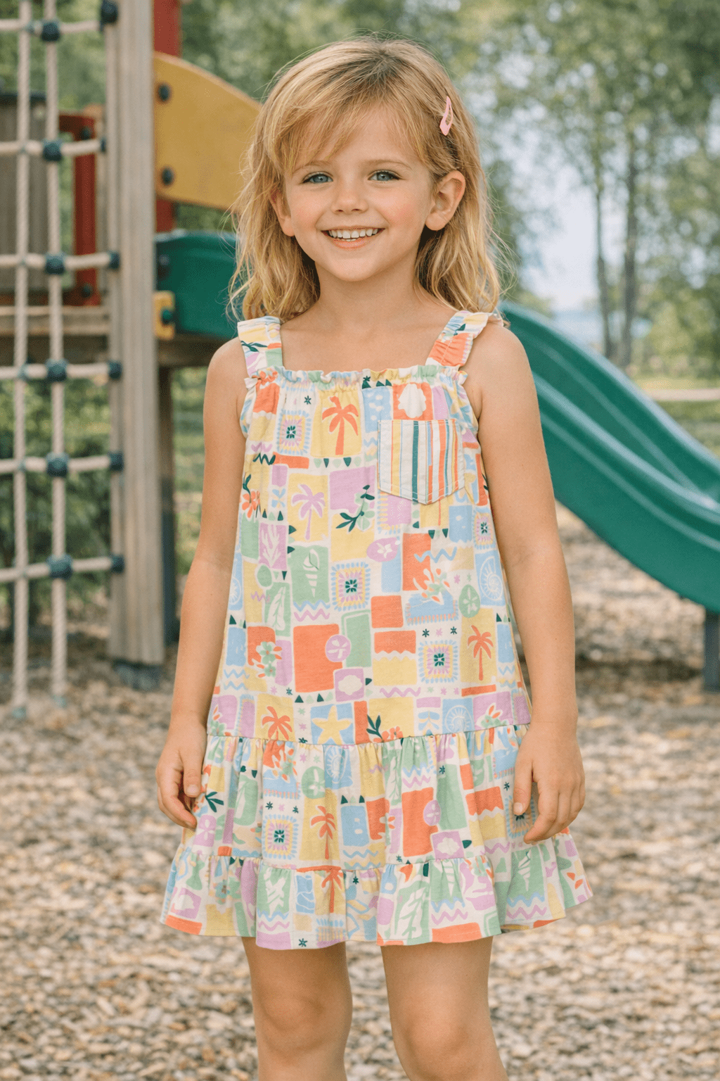 Vestido Patchwork Niña Zippy