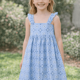 Vestido Flores y Nido de Abeja Zippy