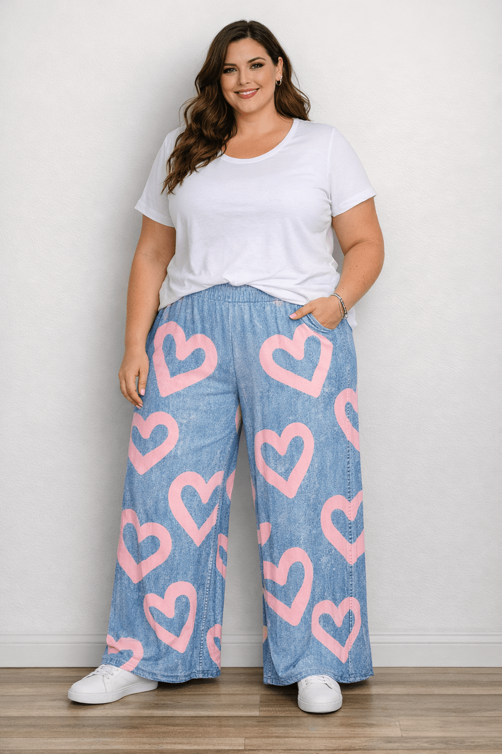 Pantalón Estampado Talla Grande