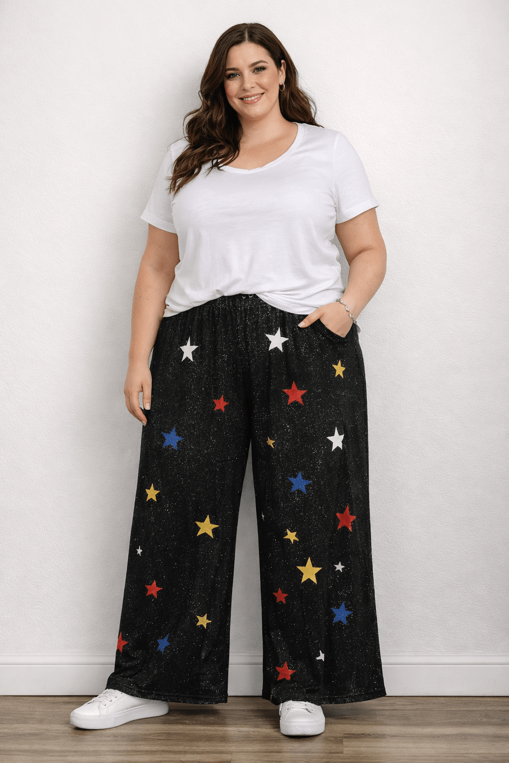 Pantalón Estampado Talla Grande - Imagen 2