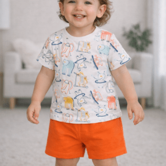 Pantalón Corto Naranja Bebé Zippy