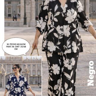 Conjunto  Punto Frio Flores Mujer Talla Grande