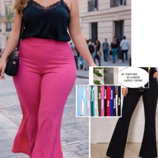 Pantalón Elástico Campana Talla grande