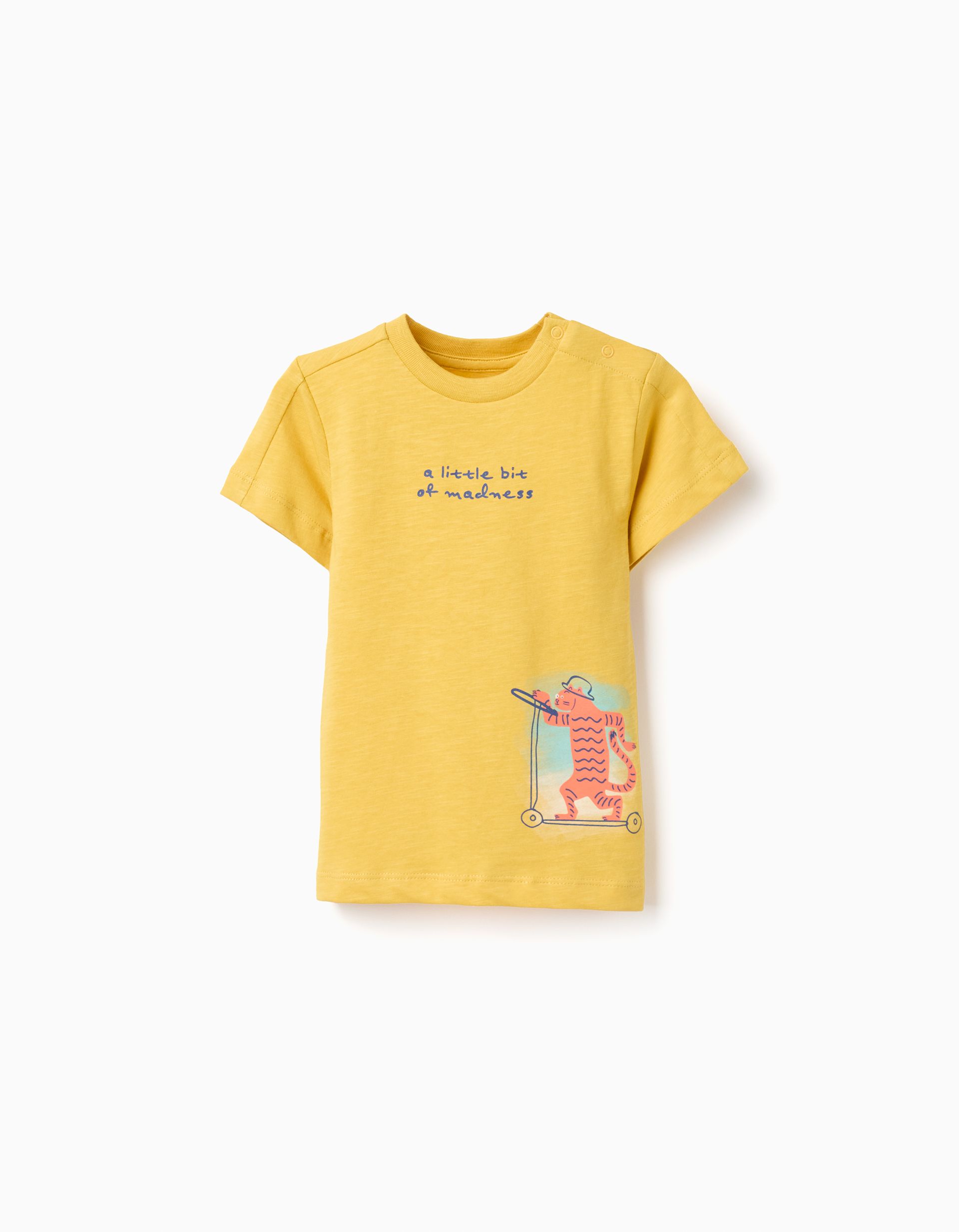 Camiseta Amarilla Tigre Bebé Zippy