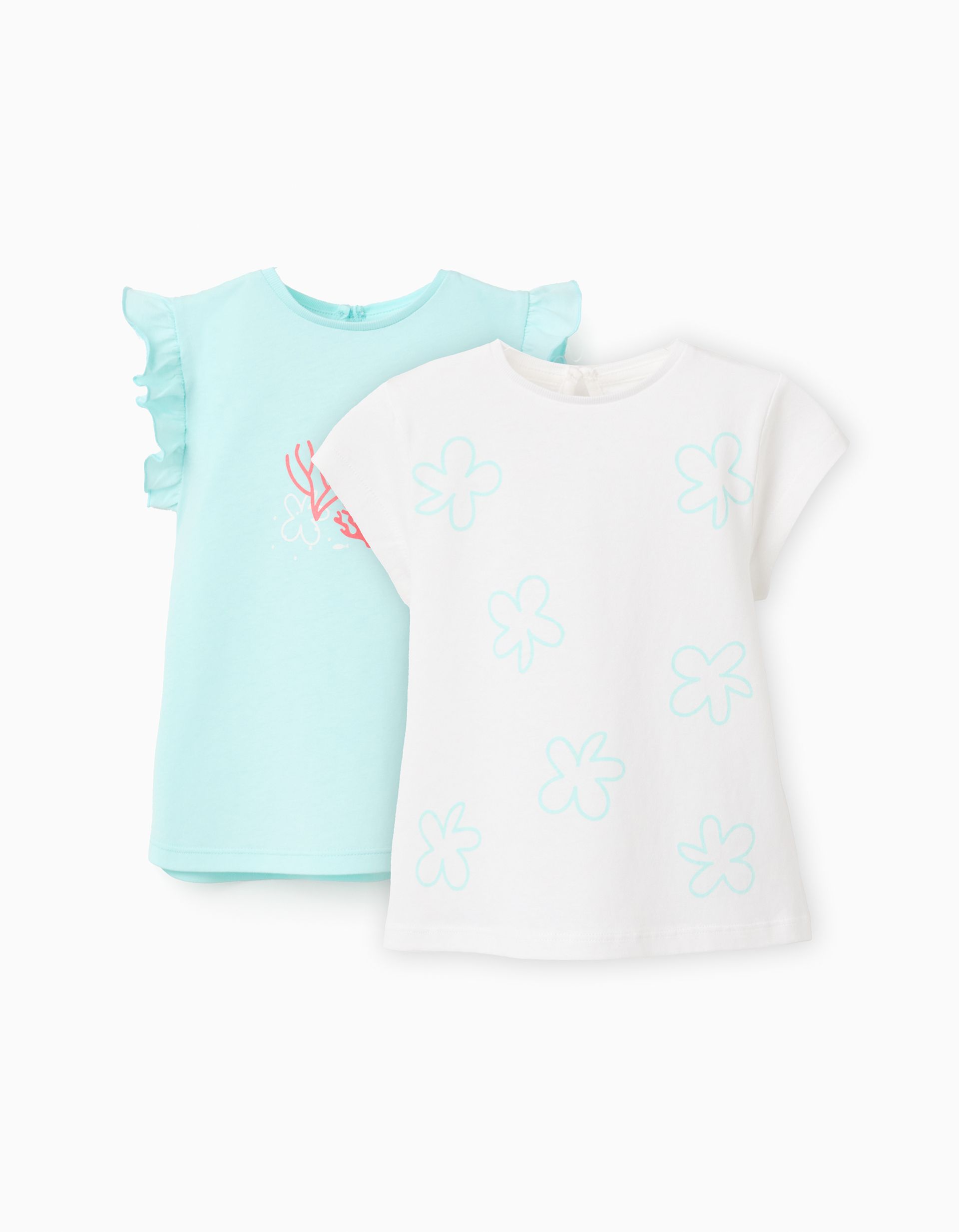 Pack 2 Camisetas Coral Bebé Zippy