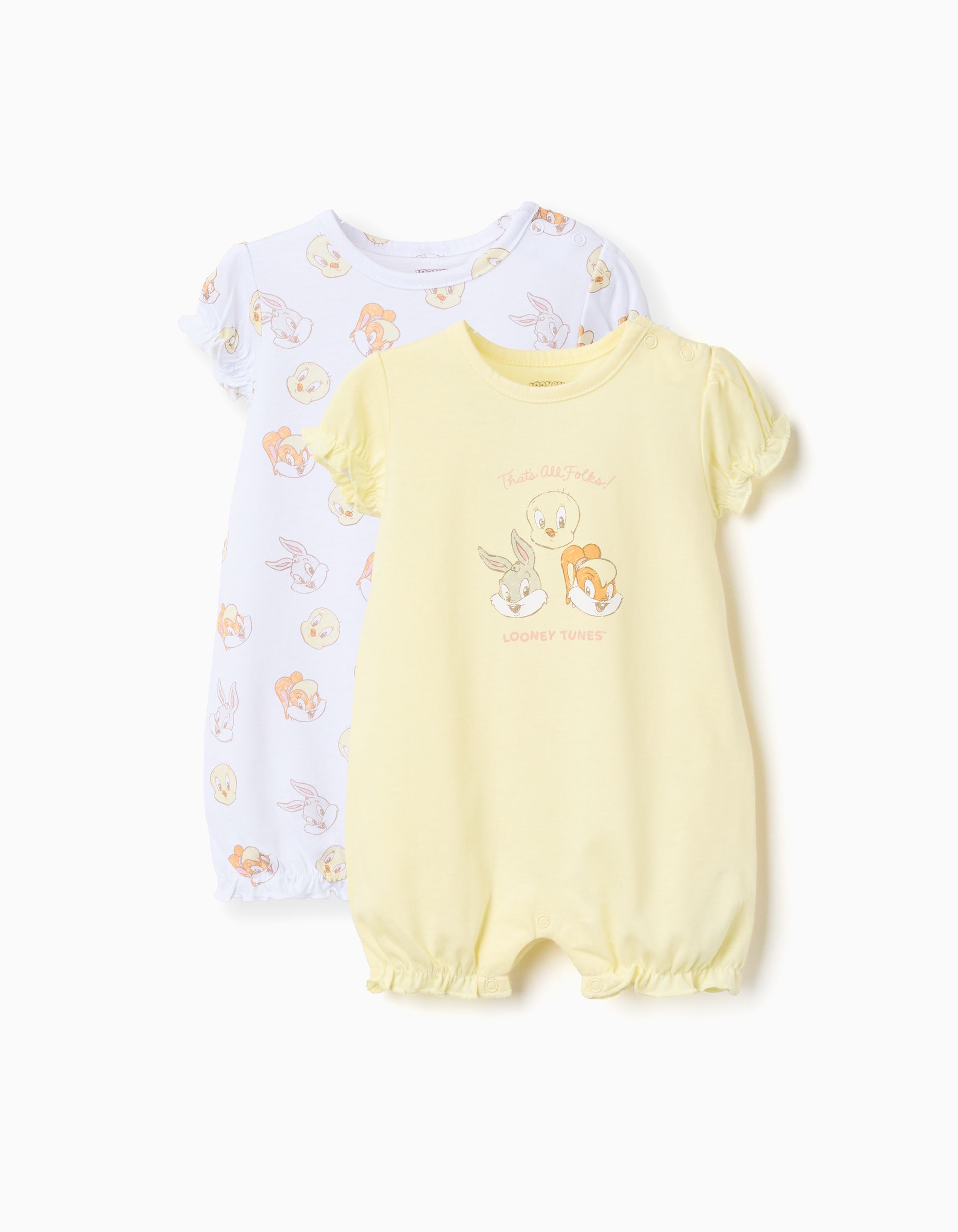 Pack 2 Pelele Looney tunes Bebé Zippy