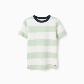 Camiseta Rayas Verde Niño Zippy