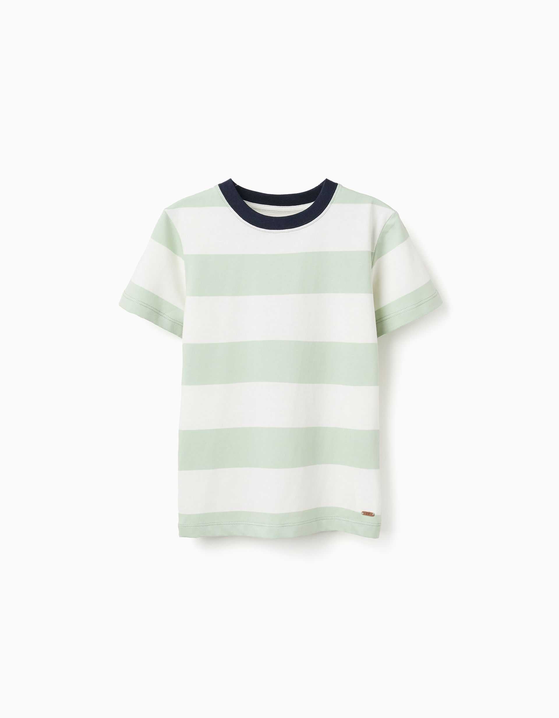 Camiseta Rayas Verde Niño Zippy