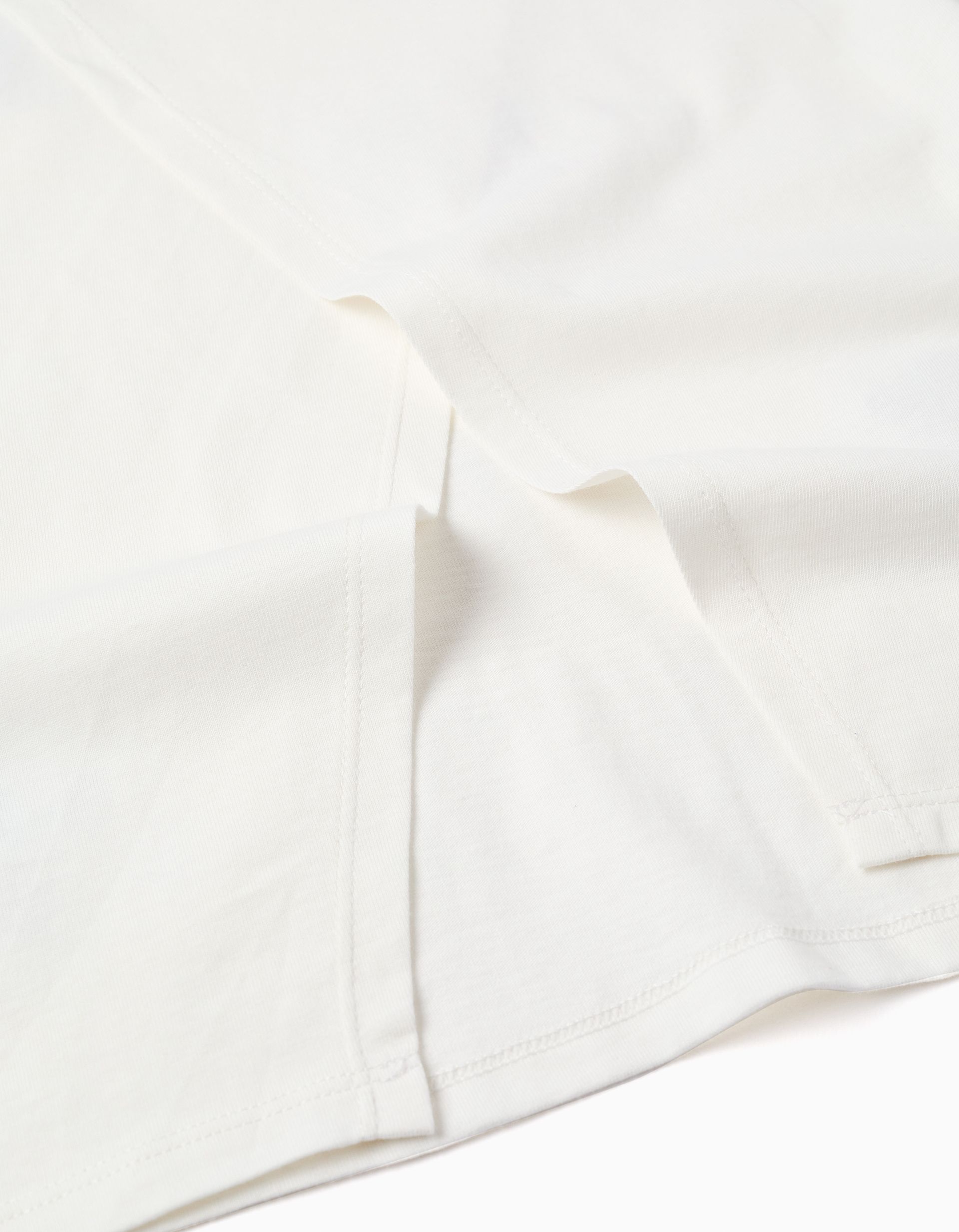 Camiseta blanca con flores bordadas Zippy - Imagen 2