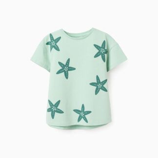 Camiseta verde con estampado Zippy