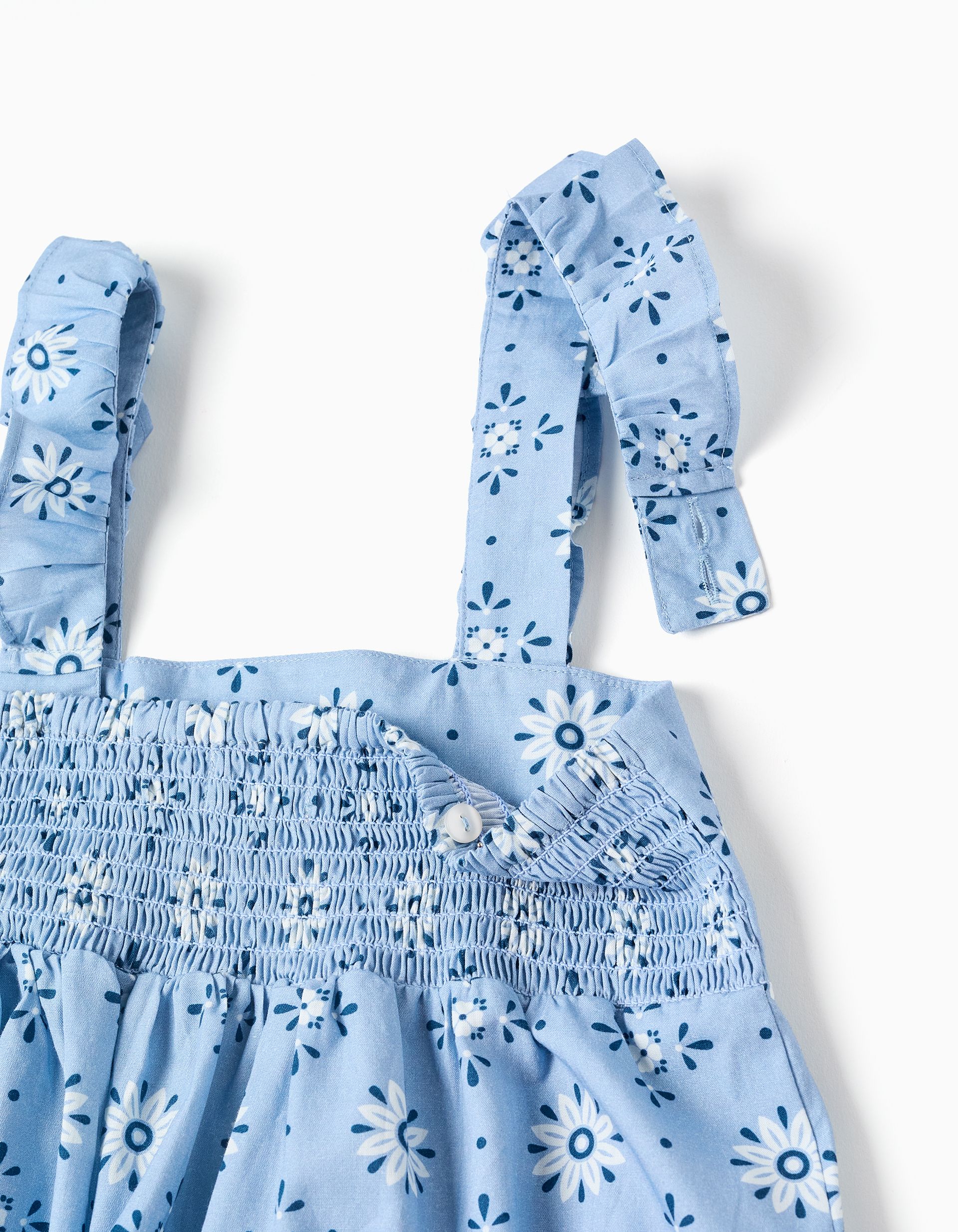 Vestido Flores y Nido de Abeja Zippy - Imagen 3