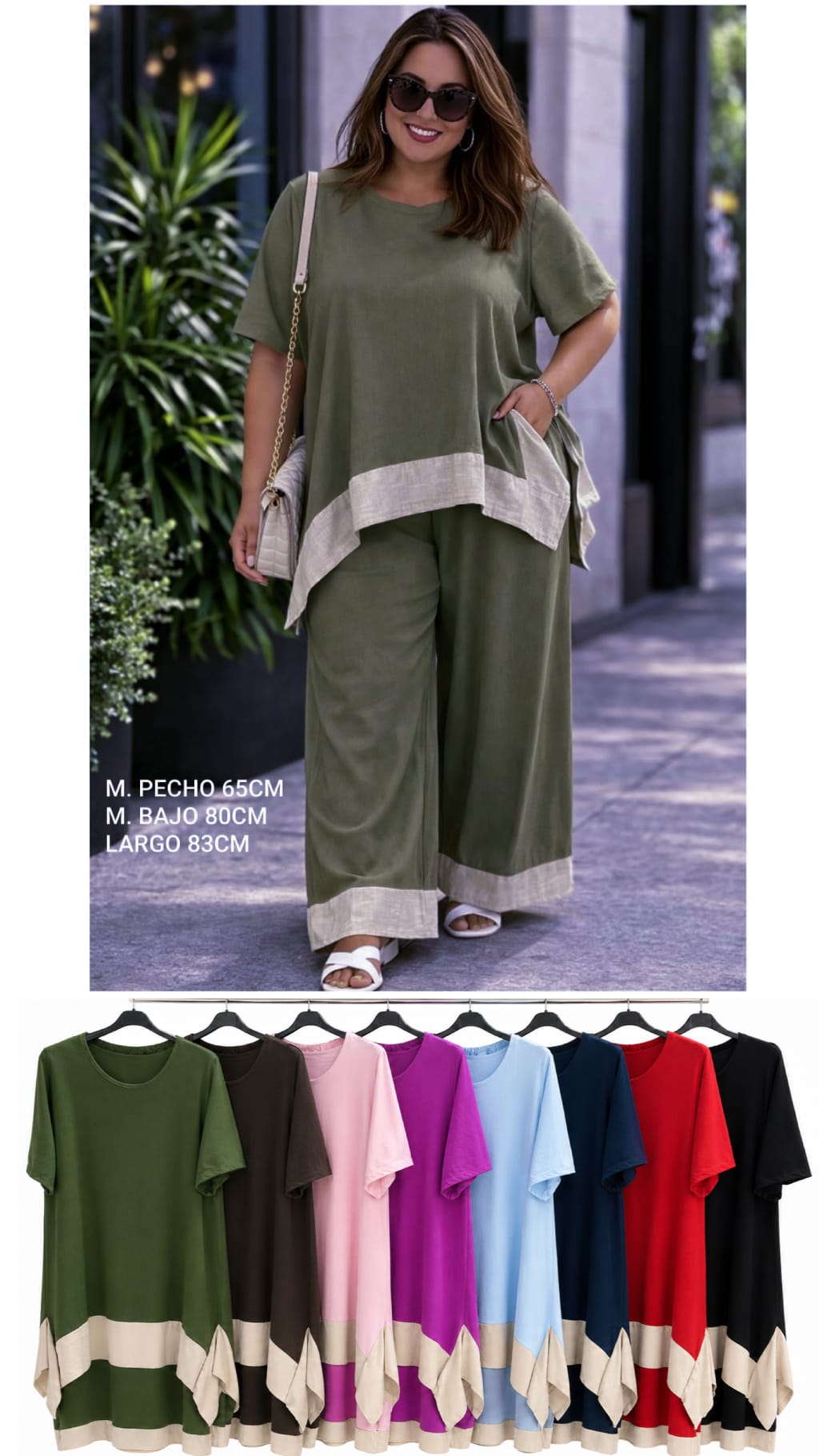 Conjunto Dos Piezas Vestir Talla Grande - Imagen 3