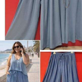 Pantalón Tencel talla Grande