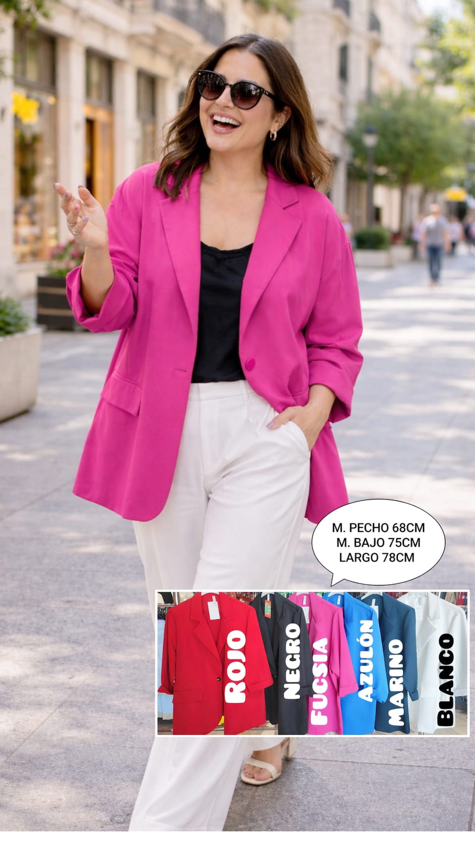Americana Mujer Talla Grande