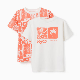 Pack 2 Camisetas Naranjas Zippy