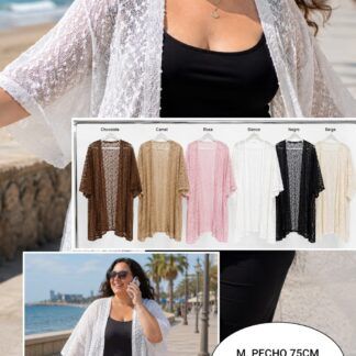 Kimono Calado Mujer Talla Grande