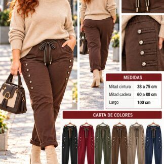 Pantalón Recto Mujer Talla Grande