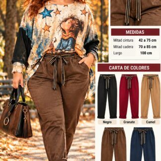 Pantalón Antelina Mujer Talla Grande