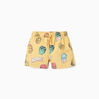 Bañador con motivo de Marvel Amarillo Zippy