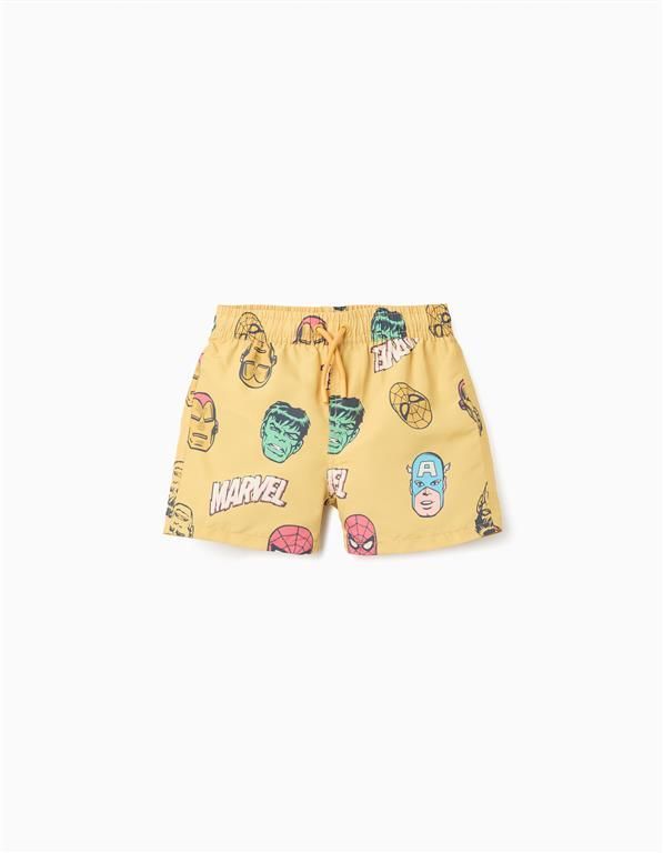 Bañador con motivo de Marvel Amarillo Zippy