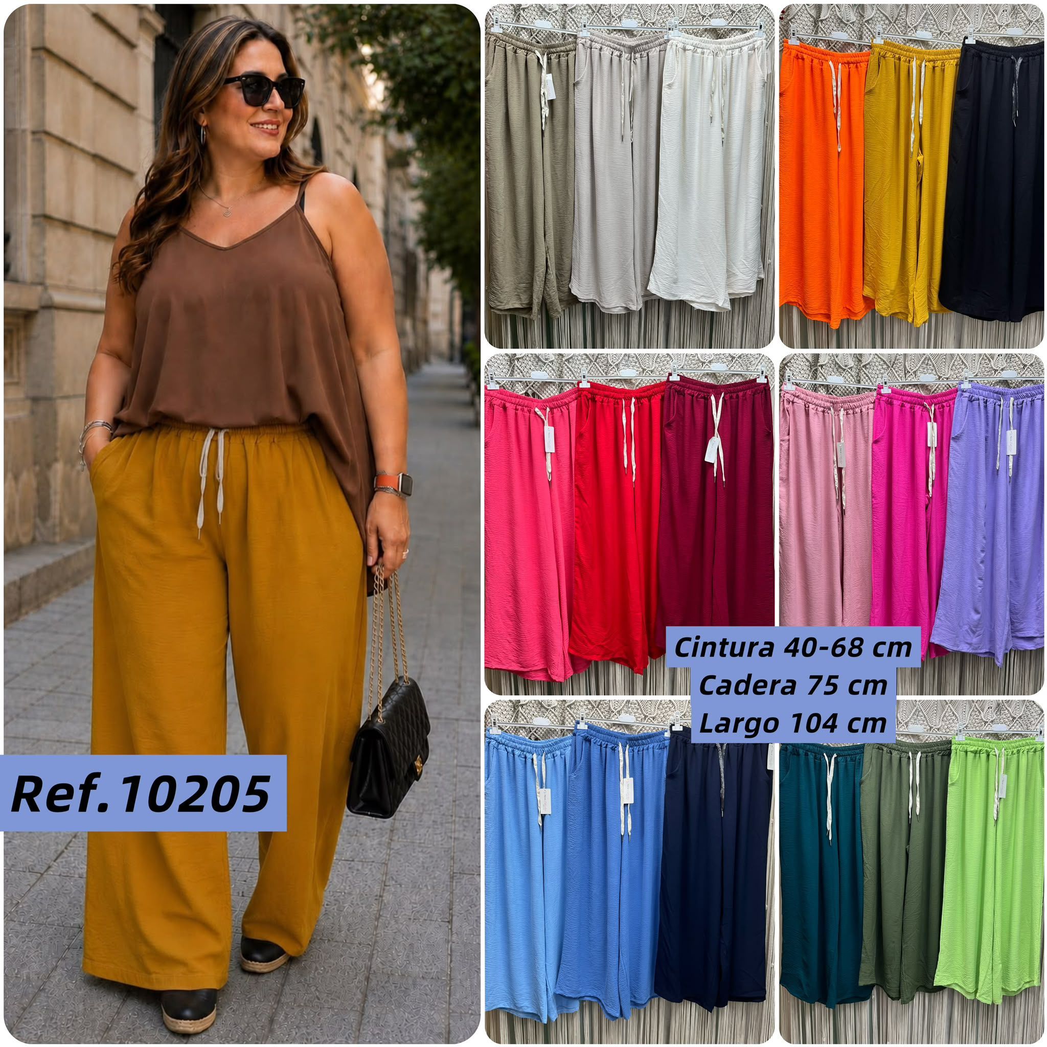 Pantalón Crep Mujer Talla Grande