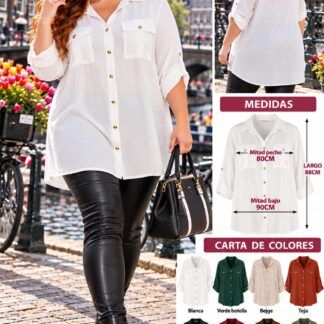 Camisa Básica Mujer Talla Grande