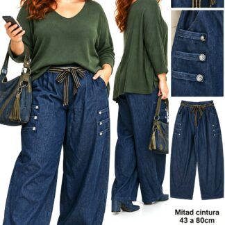 Vaquero Ancho Original Talla Grande