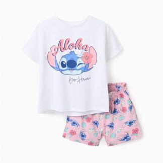 Conjunto Corto  Niña Stitch Zippy